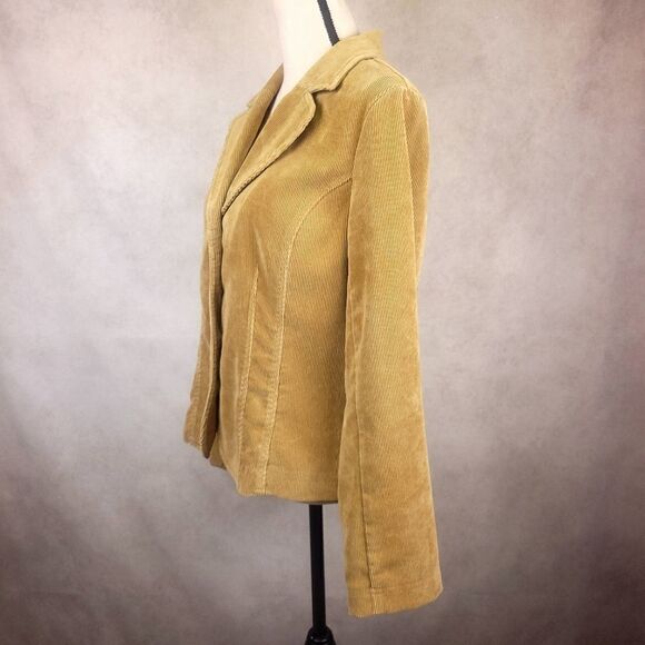 Requirements Tan Corduroy Buttondown Jacket Blazer Size Medium - Picture 2 of 7